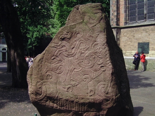 A drawing on the Jelling runestone