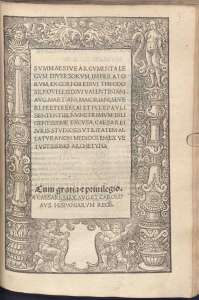 Title page of Gillis' edition with the Epitome Aegidii