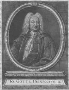 Portrait of J.G. Heineccius