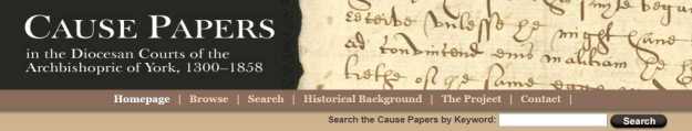 Banner Cause Papers - Histiry Online and Borthwick Institute