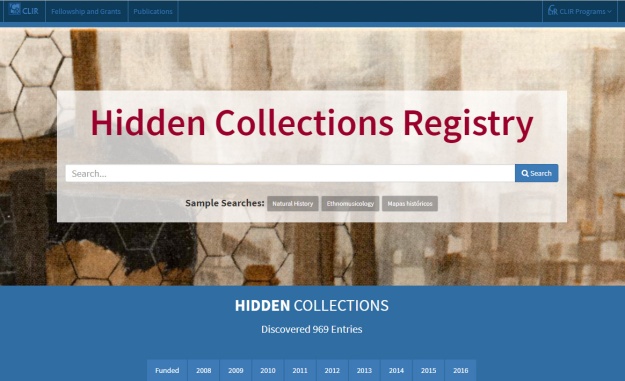 Startscreen CLIR Hidden Collection Registry