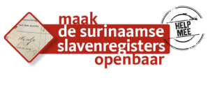 Logo crowdsourcing project "Maak de Surinaamse slavenregisters openbaar"